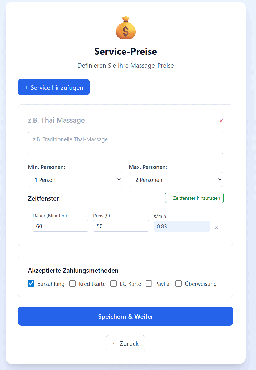 Automatische Vorbereitung von Website, Buchungssystem und Infrastruktur